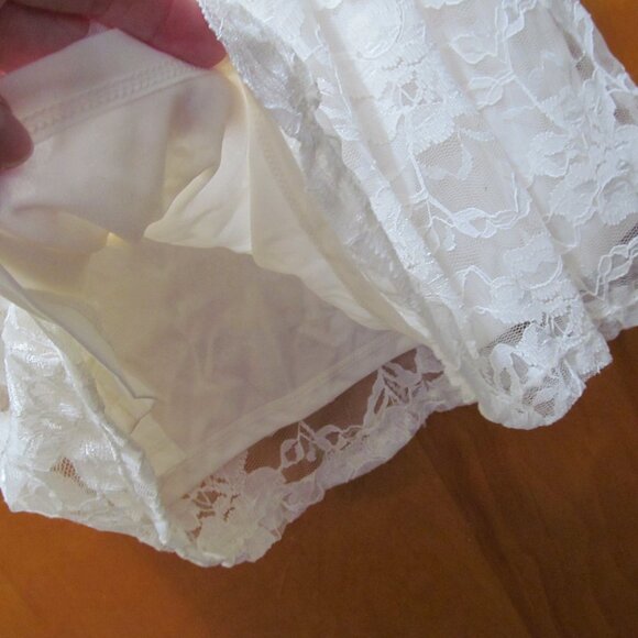 NWT Isaac Mizrahi Floral Lace Top Short Sleeve Lined Ivory "Ivy" Size XXL - Picture 11 of 16